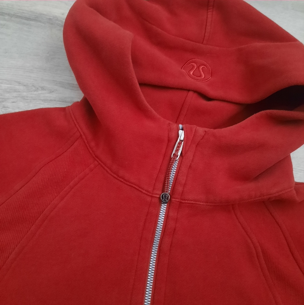 Lululemon Rust Scuba Zip Up Hoodie - Picture 3 of 8